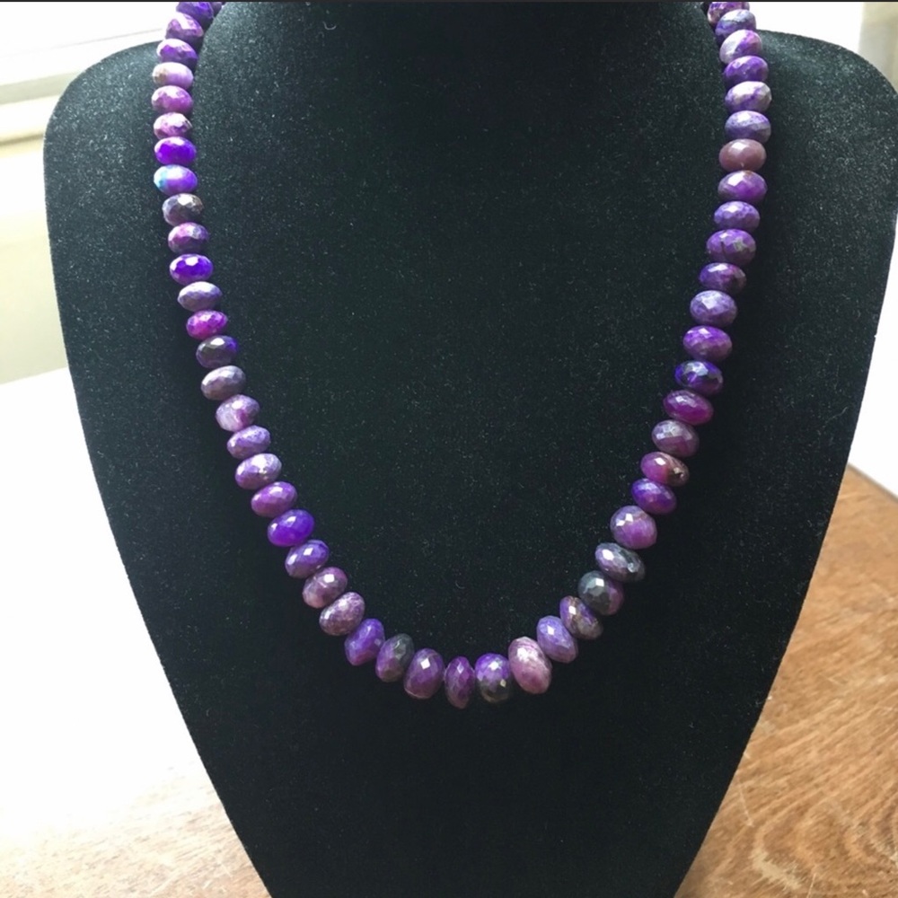 Beautiful Sugilite Gemstone Necklace